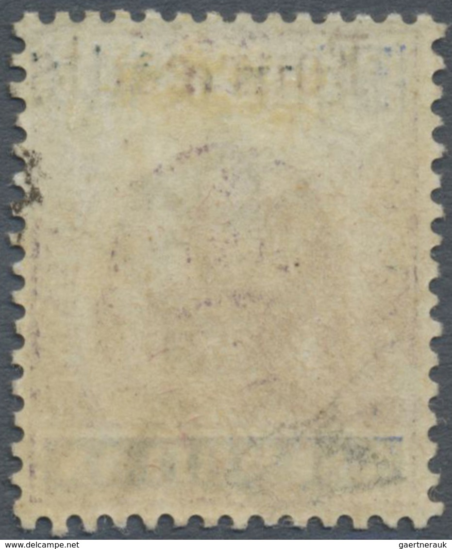 * Malaiische Staaten - Negri Sembilan: 1898-1900 4c. On 8c. Dull Purple & Ultramarine, DOUBLE SURCHARG - Negri Sembilan