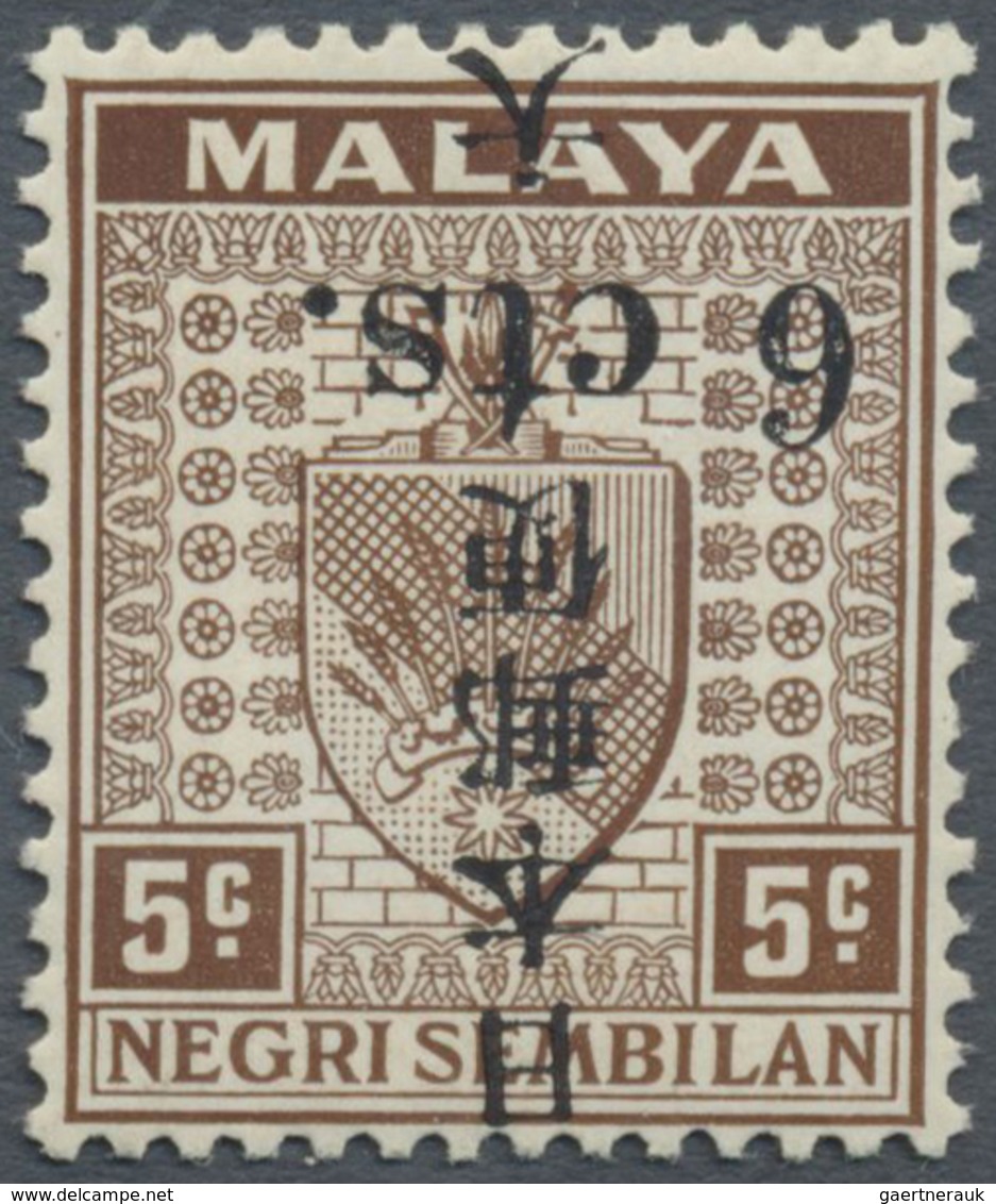 ** Malaiische Staaten - Negri Sembilan: Japanese Occupation, Malaya General Issues, 1943,  Negri Sembil - Negri Sembilan