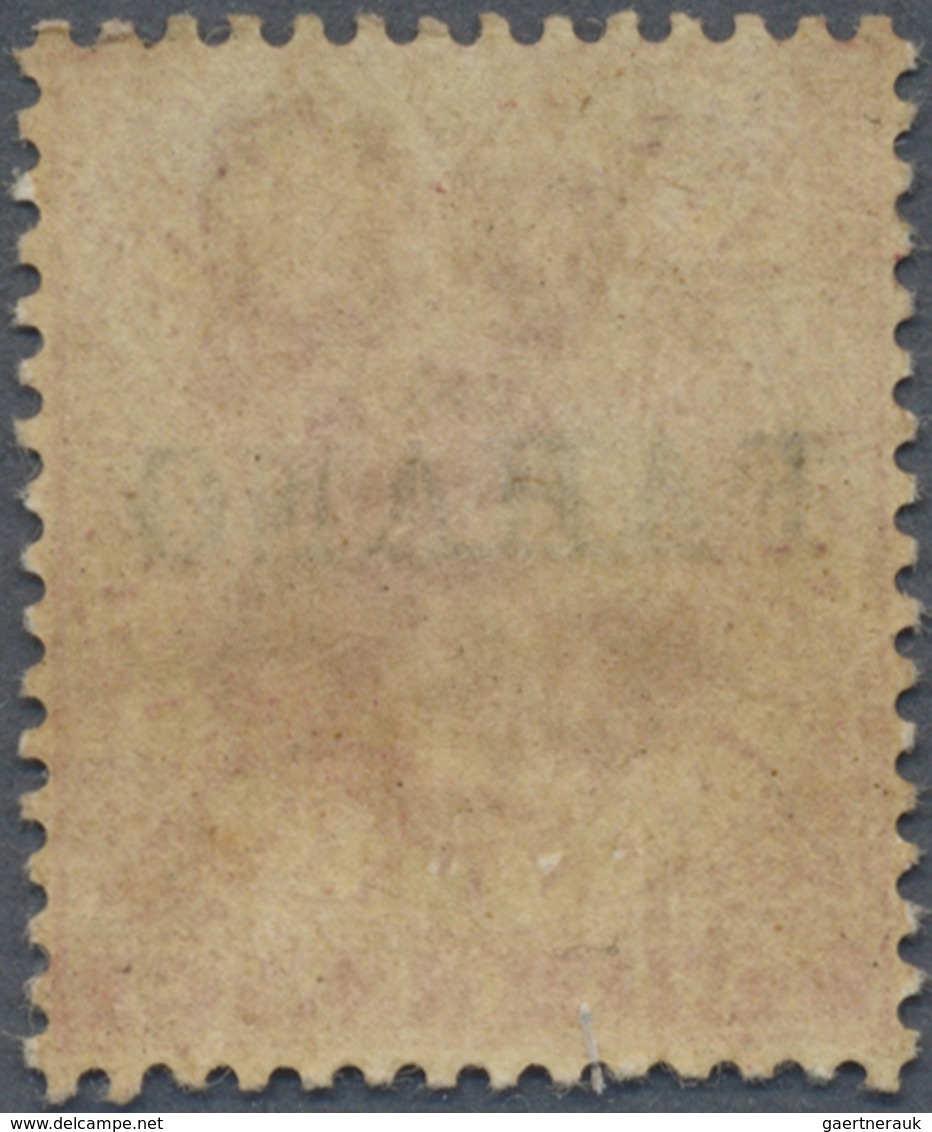 (*) Malaiische Staaten - Pahang: 1890 QV 2c. Rose, WATERMARK INVERTED, Optd. "PAHANG" (Type 4, With Dama - Pahang