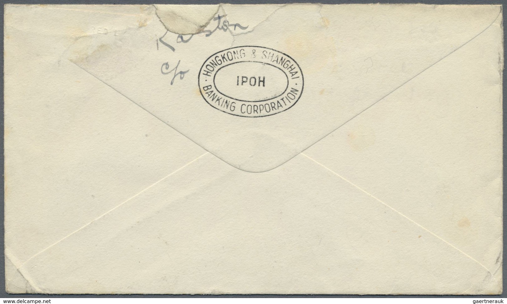 Br Malaiische Staaten - Pahang: 1935-41 $2 Green & Scarlet Used On Airmail Cover From Ipoh To Glasgow, - Pahang