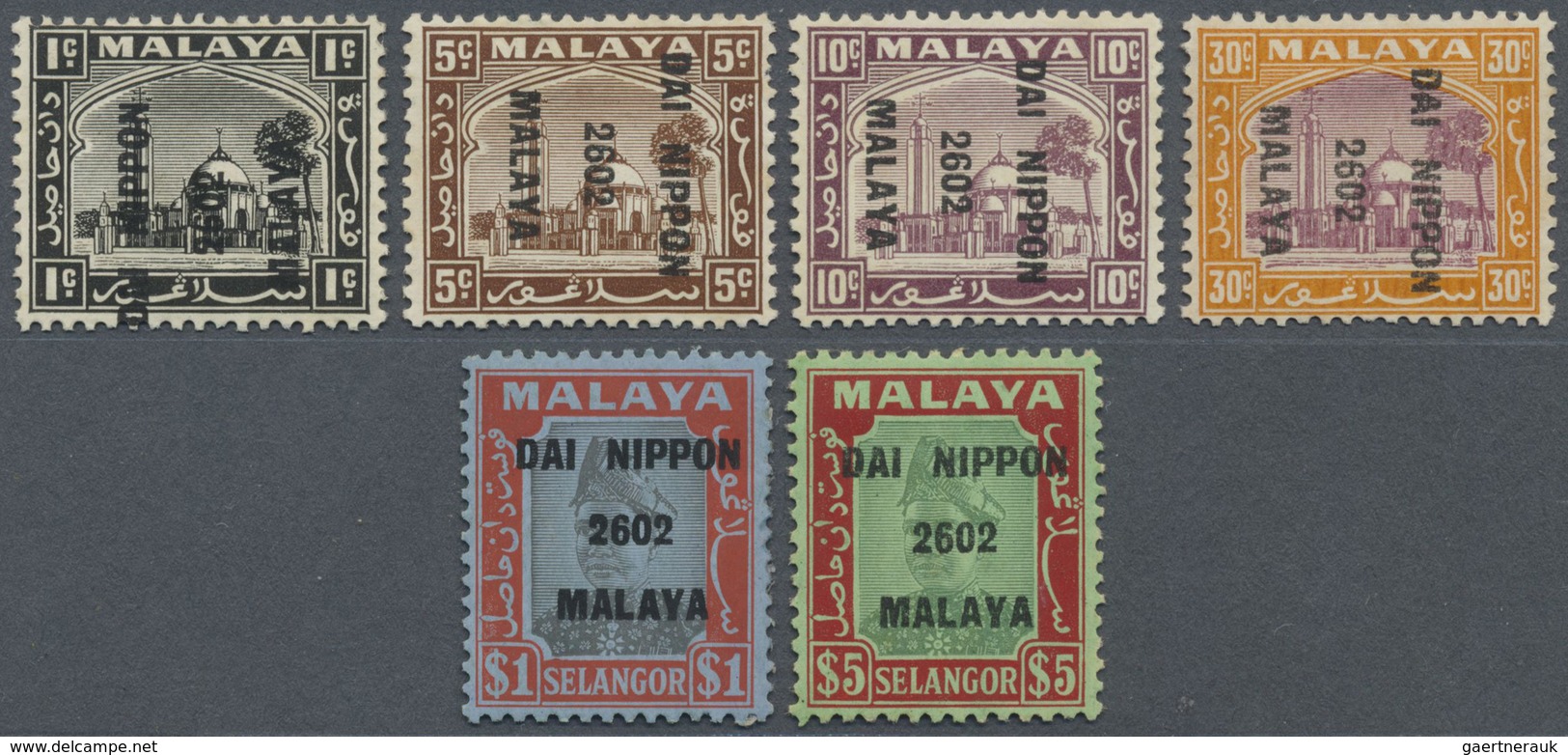 * Malaiische Staaten - Pahang: Japanese Occupation, 1942, General Issues, Selangor "Dai Nippon / 2602 - Pahang