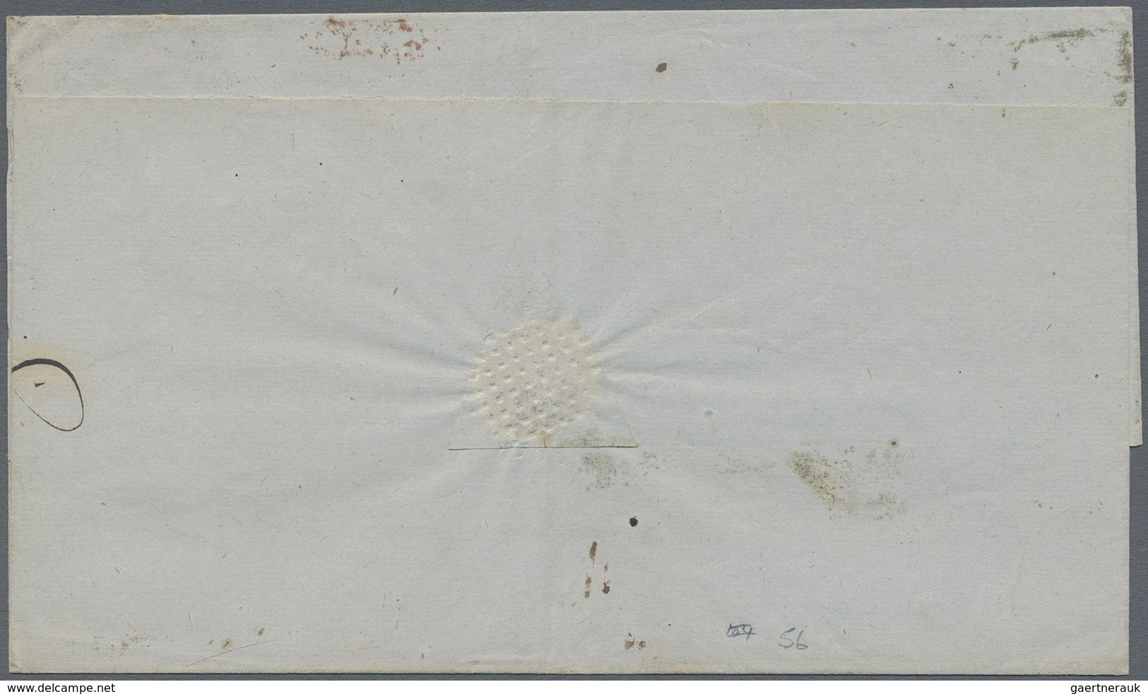 Br Malaiische Staaten - Penang: 1856-64 India QV 4a. Black And 8a. Carmine Used On 1862 Cover From Pena - Penang