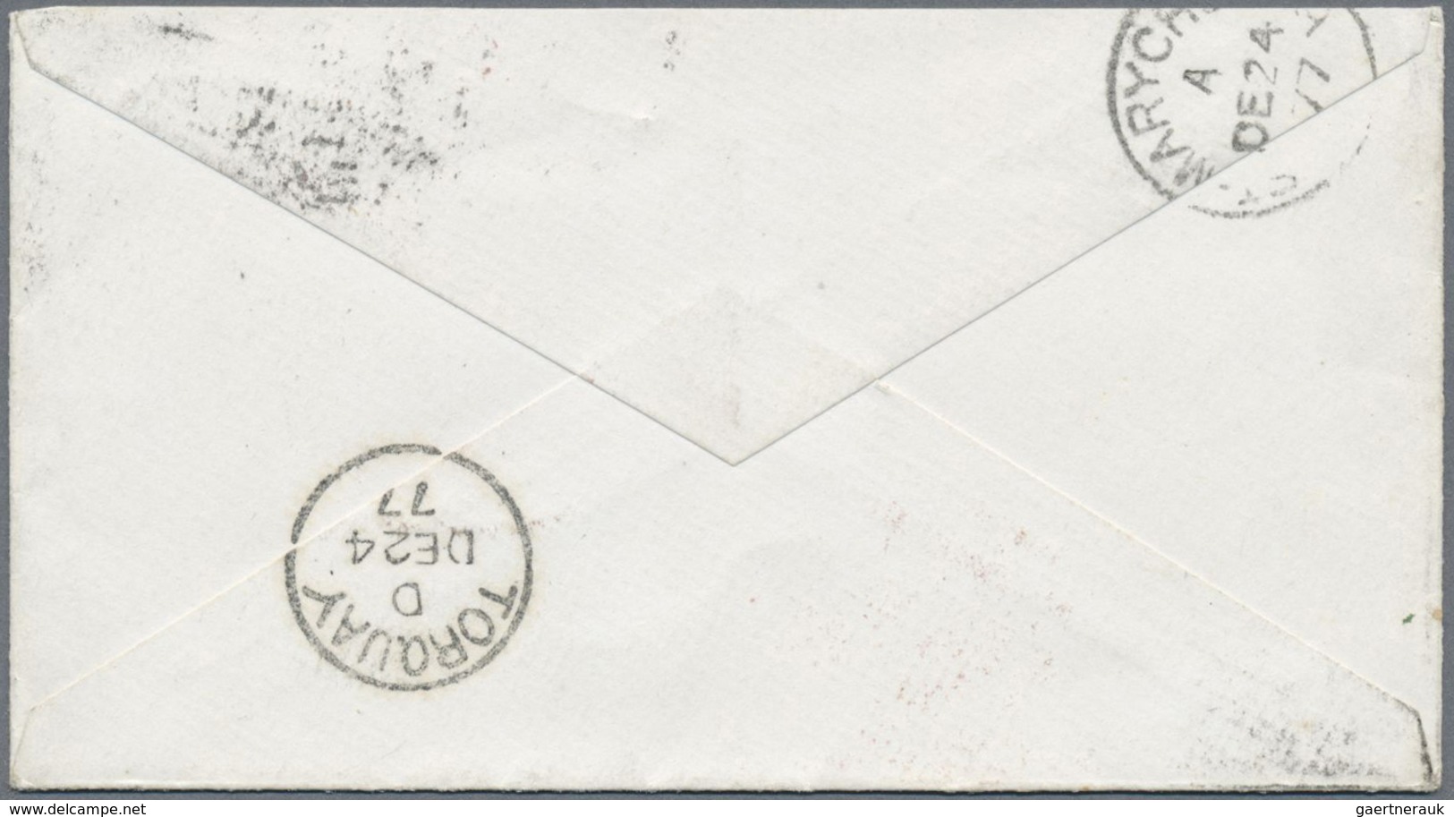 Br Malaiische Staaten - Penang: 1877 Cover To Torquay, England Via Southampton Franked By Straits Settl - Penang