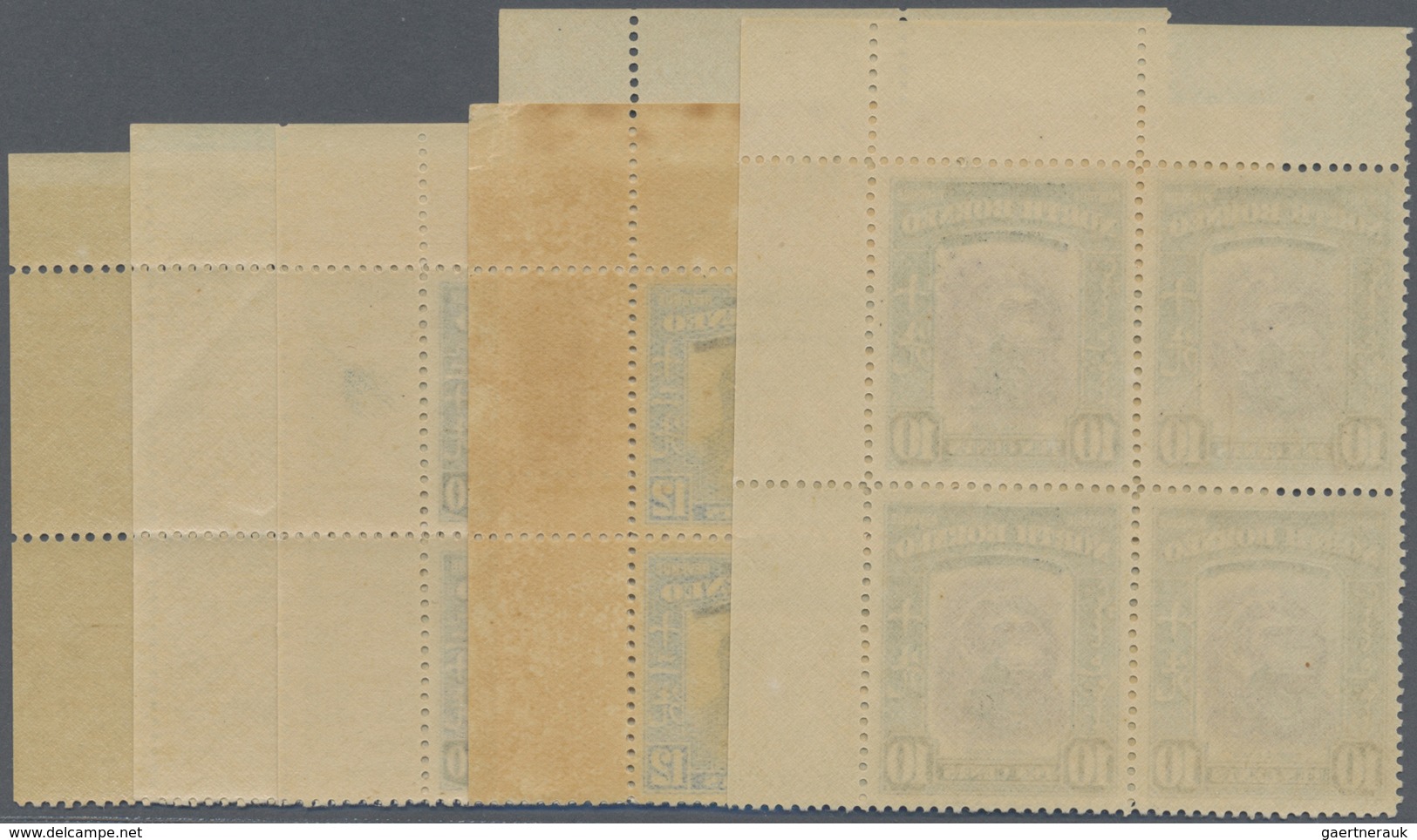 ** Nordborneo: 1947, Pictorial and coat of arms definitives with obliterated 'The State of' and 'Protec