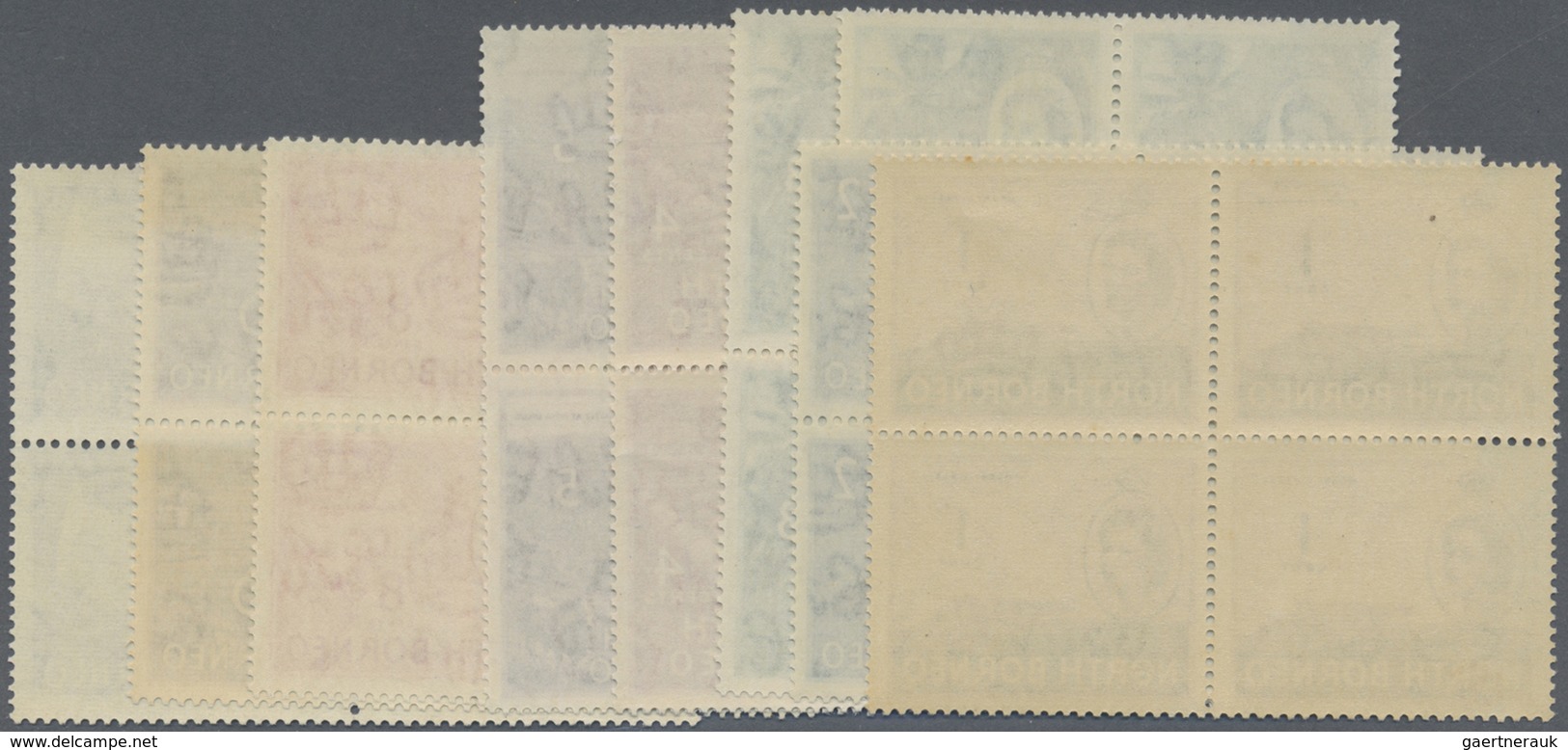 ** Nordborneo: 1954/1959, QEII Pictorial Definitives Complete Set Of 15 And Additional Three Listed Sha - Noord Borneo (...-1963)