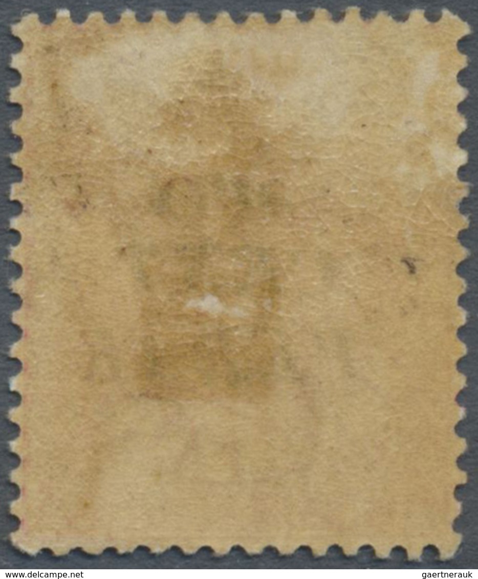 * Malaiische Staaten - Perak: 1886 1c. On 2c. Pale Rose, Surcharge Variety "One" INVERTED, Mounted Min - Perak