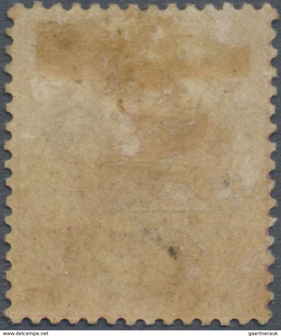 * Malaiische Staaten - Perak: 1887 1c. On 2c. Pale Rose, Overprinted Vertically "ONE CENT/PERAK" In BL - Perak