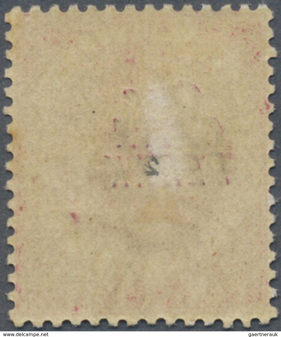 * Malaiische Staaten - Perak: 1889, Straits Settlements QV 2c. Bright Rose Wmkd. Crown CA With Black O - Perak