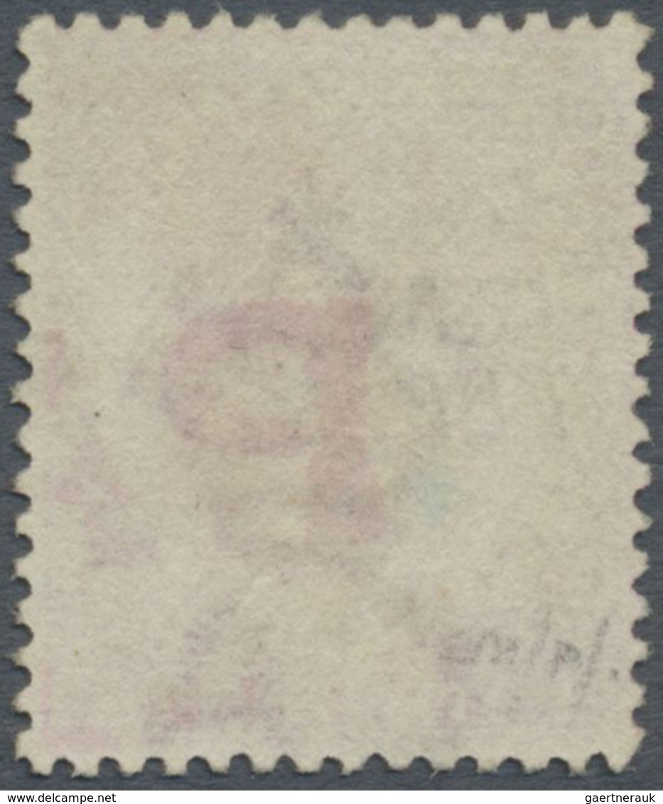 O Malaiische Staaten - Perak: 1887-89 1c. On 2c. Bright Rose, Optd. Type 35, Used And Cancelled By Par - Perak