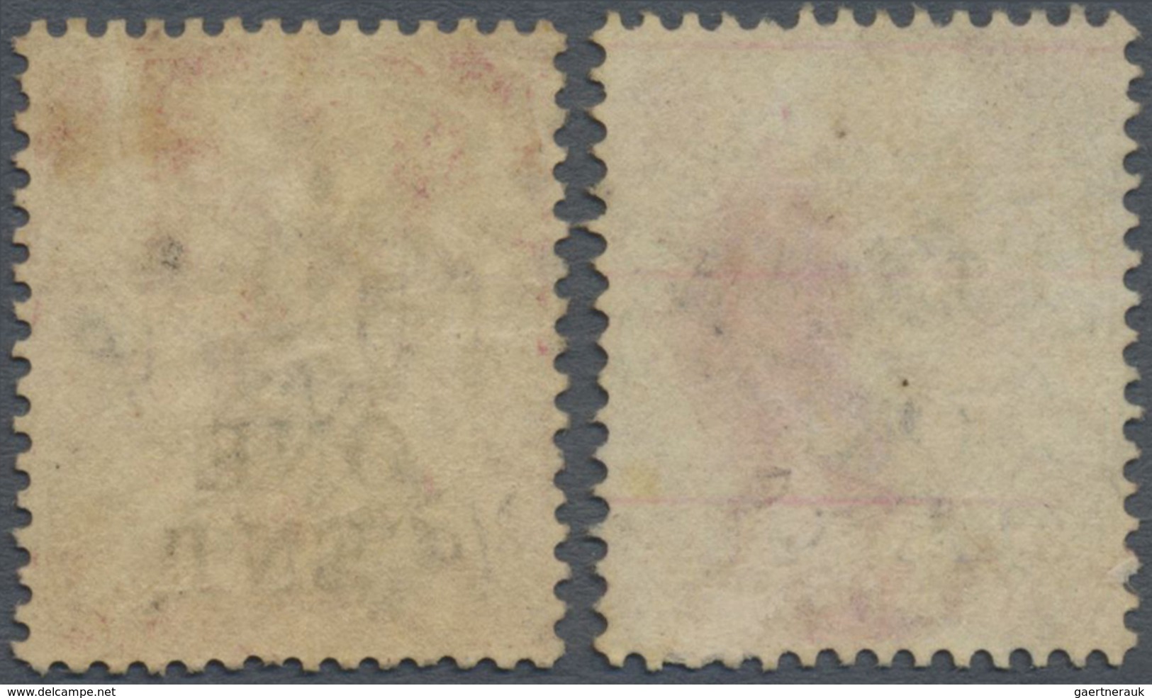 O Malaiische Staaten - Perak: 1889/1890, Straits Settlements QV 2c. Bright Rose Wmkd. Crown CA Two Sta - Perak