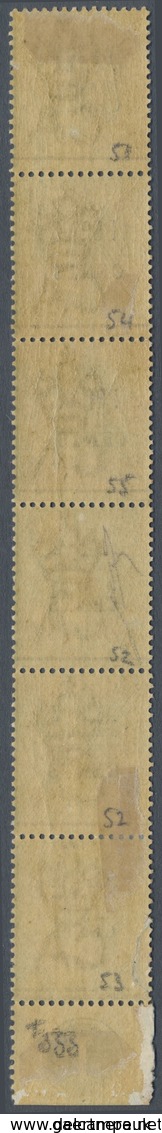 * Malaiische Staaten - Perak: 1891 2c. On 24c. Green Vertical Strip Of Six From 2nd Vertical Column Wi - Perak