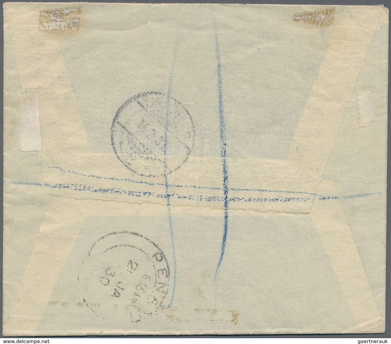 Br Malaiische Staaten - Perak: 1930 Destination SWEDEN: Registered Airmail Cover From Ipoh To Linköping - Perak