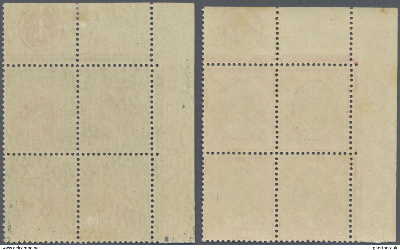 **/* Malaiische Staaten - Perak: 1938/1941, Sultan Iskander Definitives Twelve Different Blocks Of Four E - Perak