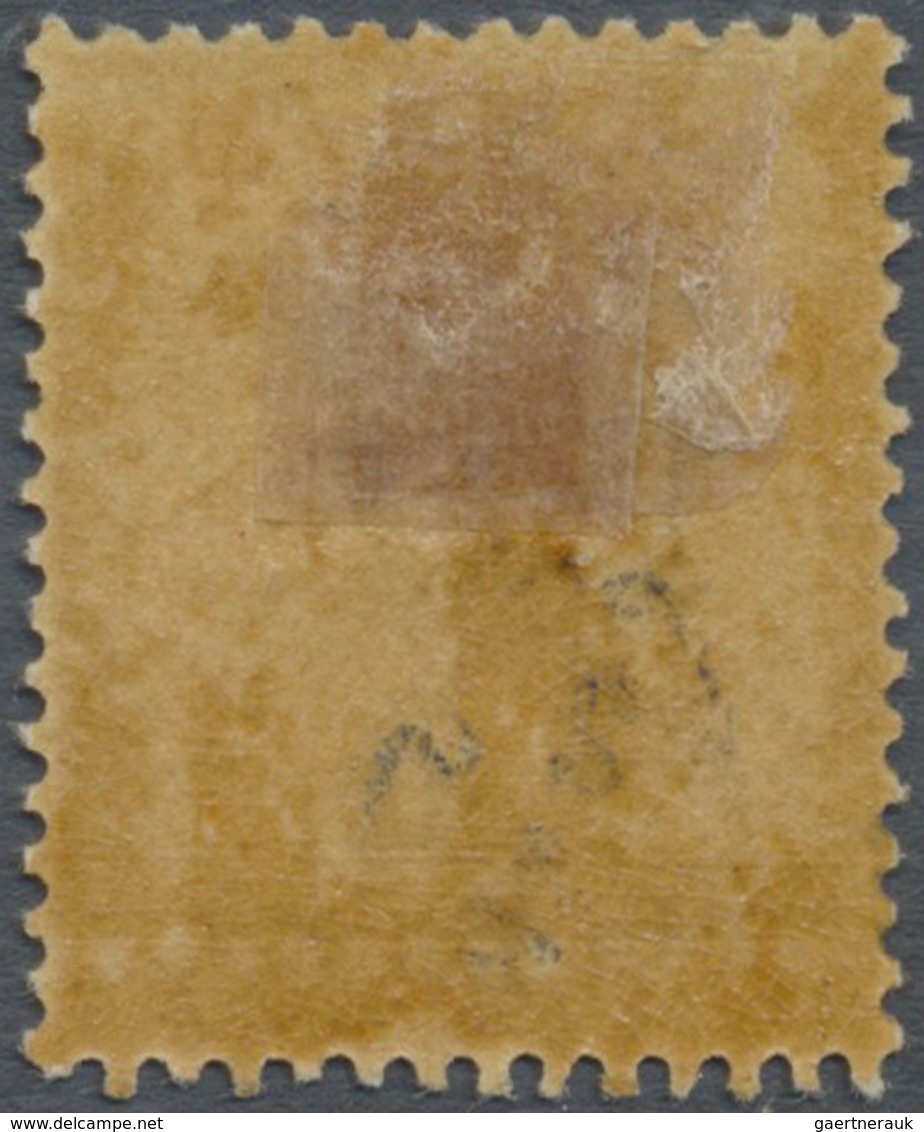 * Malaiische Staaten - Perak-Dienstmarken: 1889 4c. Brown, Optd. 'P.G.S.', Variety "BROKEN OVAL", Moun - Perak