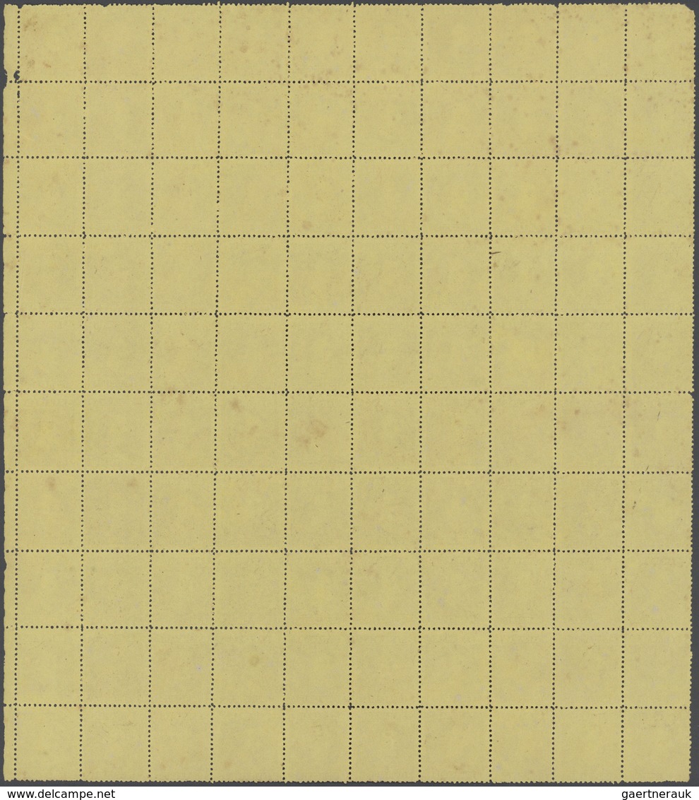 (*) Malaiische Staaten - Sarawak: 1875, Sir Charles Brooke 4c. Red-brown On Yellow 'Right Pane A' In A C - Other & Unclassified