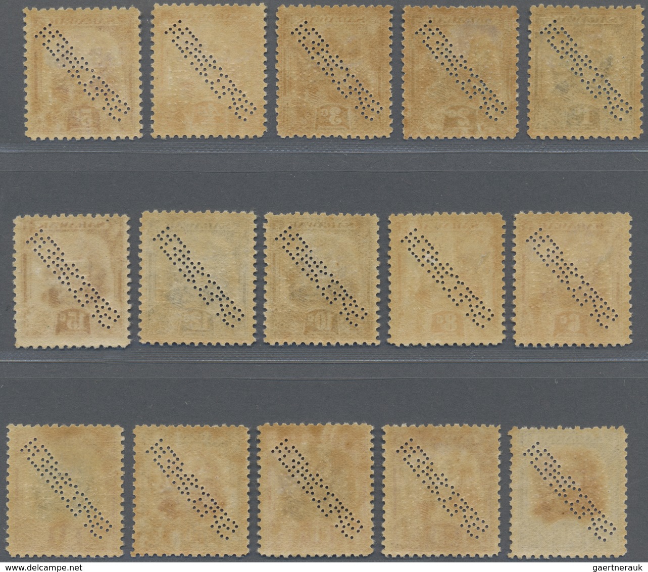 */** Malaiische Staaten - Sarawak: 1932, Sir Charles Vyner Brooke Complete Set Of 15 Perforated SPECIMEN, - Andere & Zonder Classificatie
