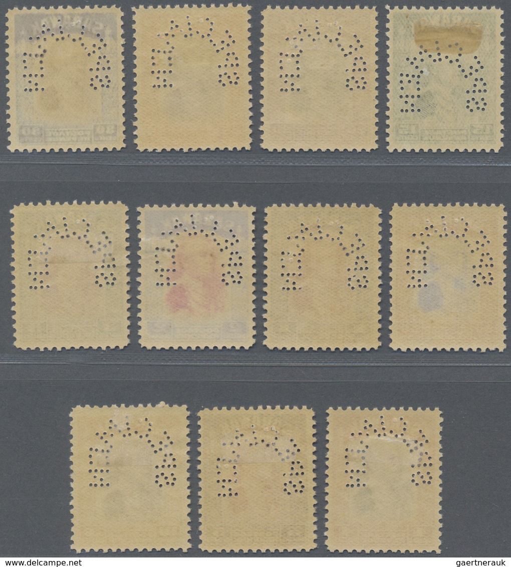 * Malaiische Staaten - Sarawak: 1934, Sir Charles Vyner Brooke Complete Set Of 26 Perforated SPECIMEN, - Andere & Zonder Classificatie