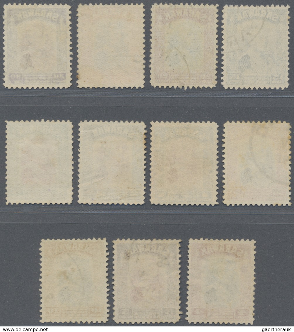 O Malaiische Staaten - Sarawak: 1934, Sir Charles Vyner Brooke Complete Set Of 26 Very Fine Used, Scar - Andere & Zonder Classificatie