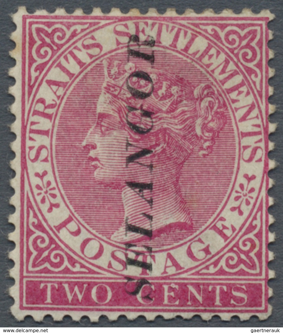 * Malaiische Staaten - Selangor: 1889, Straits Settlements QV 2c. Pale Rose With Wmk. Crown CA With Ve - Selangor