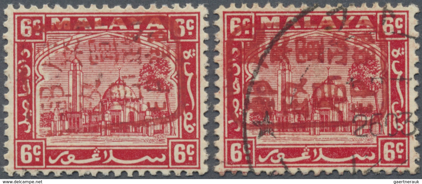 */O Malaiische Staaten - Selangor: Japanese Occupation, 1942, General Issues, Selangor, Small Seal Ovpt. - Selangor