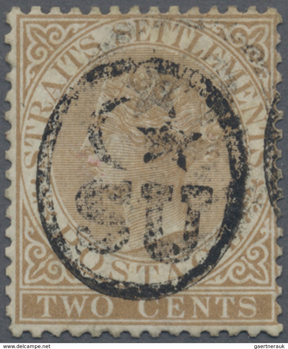 O Malaiische Staaten - Sungei Ujong: 1878 Straits Settlements 2c. Brown Overprinted By "Star & Crescen - Andere & Zonder Classificatie