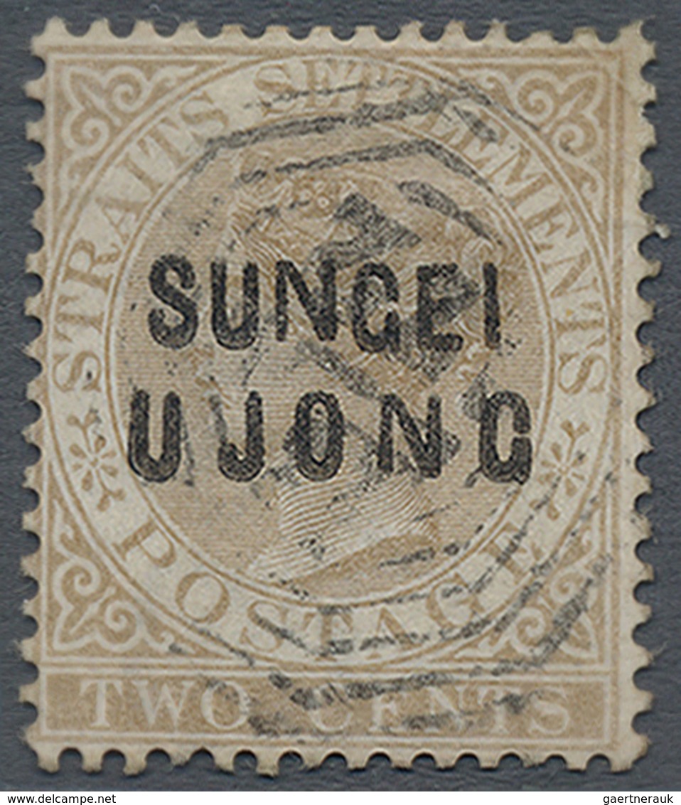 O Malaiische Staaten - Sungei Ujong: 1881 2c. Brown, Wmk Crown CC, Optd. "SUNGEI/UJONG" Of Types 3+5, - Other & Unclassified