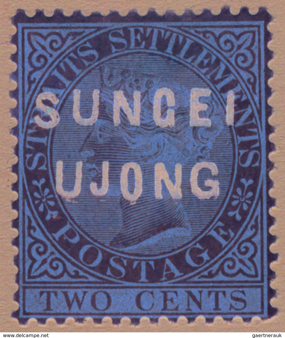 * Malaiische Staaten - Sungei Ujong: 1881 2c. Brown, Wmk Crown CC, Optd. "SUNGEI/UJONG" Of Types 10+13 - Other & Unclassified