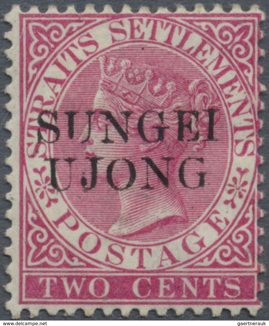 * Malaiische Staaten - Sungei Ujong: 1885-90 2c. Bright Rose, Wmk Crown CA, Optd. "SUNGEI UJONG" With - Other & Unclassified