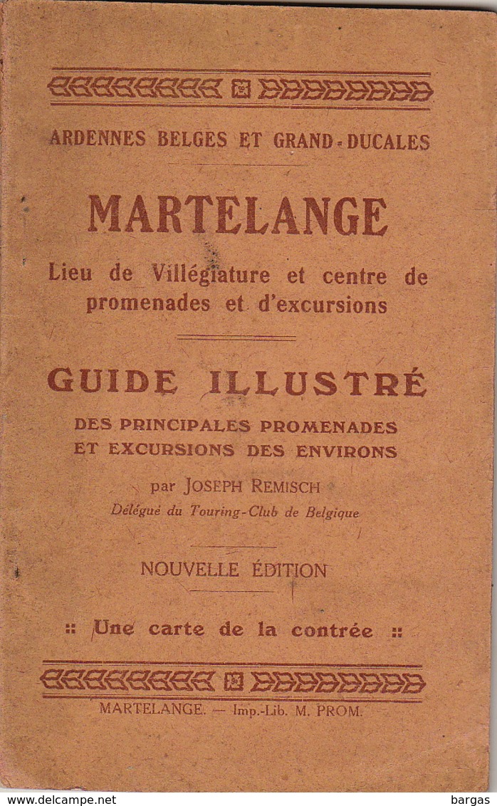 MARTELANGE Guide Carte Pliante - Toerisme