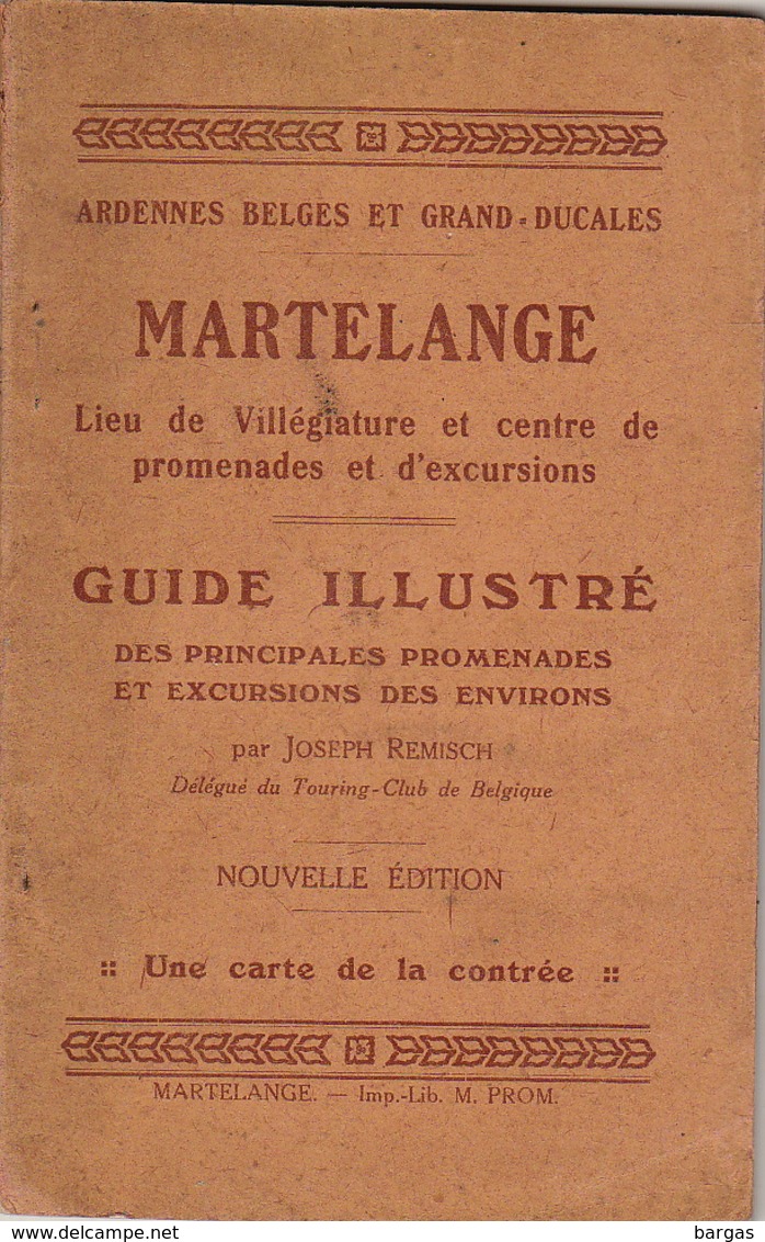 MARTELANGE Guide Carte Pliante - Tourisme