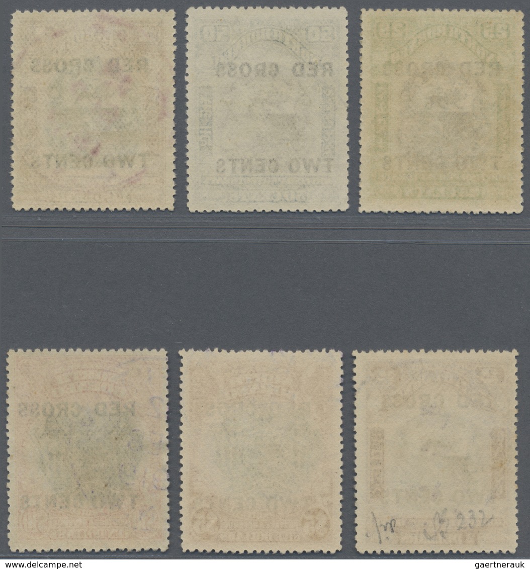 O Nordborneo: 1918, Pictorial And Coat Of Arms Definitives With Opt. 'RED CROSS TWO CENTS' Complete Se - Noord Borneo (...-1963)