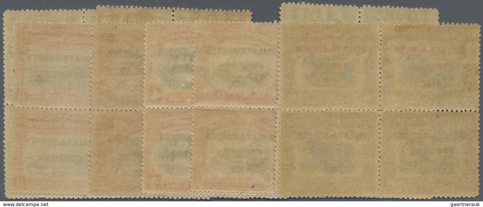 */** Nordborneo: 1922, Malaya-Borneo Exhibition Complete Set Of 14 In Blocks Of Four, Mint Lightly Hinged - Noord Borneo (...-1963)