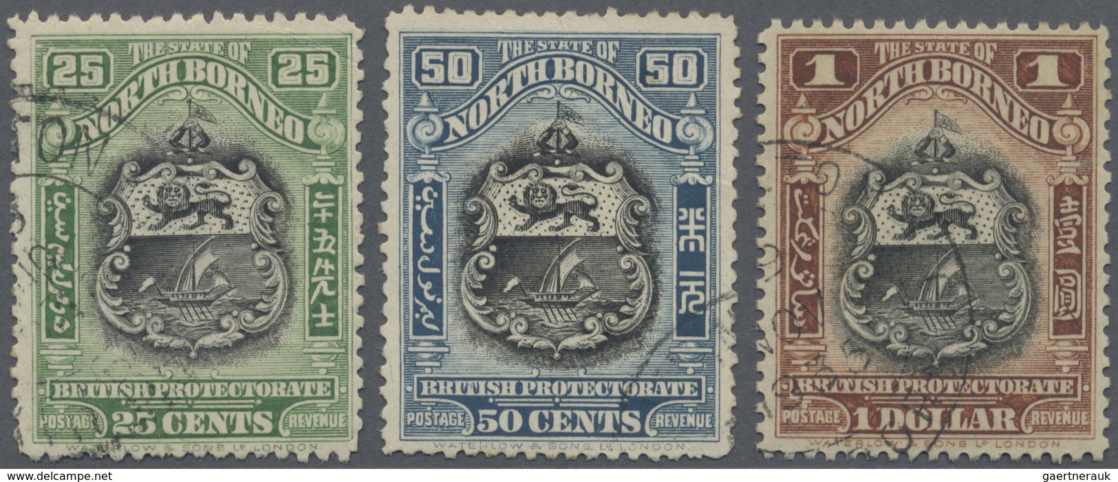 O Nordborneo: 1925, Pictorial Definitives With New Perforation 12½ And Some Colour Changes Part Set Of - Noord Borneo (...-1963)