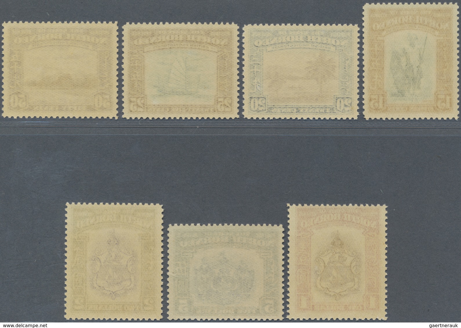 ** Nordborneo: 1939, Pictorial And Coat Of Arms Definitives Complete Set Mint Never Hinged, SG. £ 1.400 - North Borneo (...-1963)