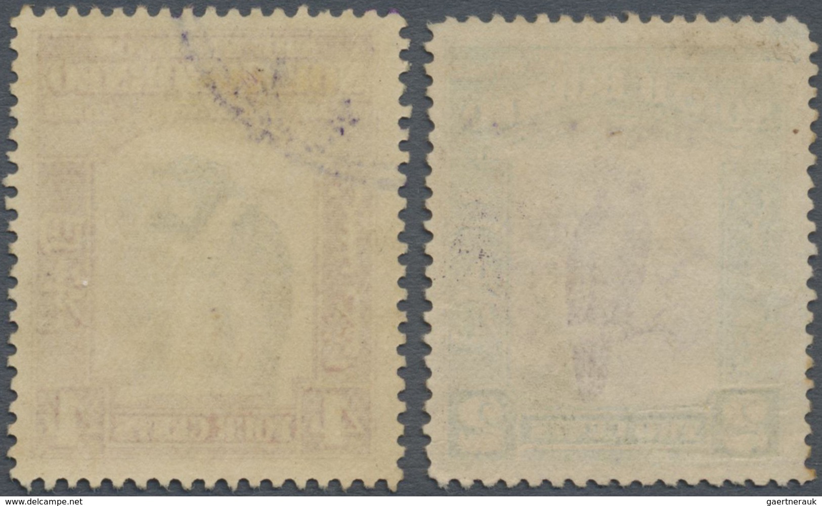 O Nordborneo: Japanese Occupation,  1942, 2 C. With Violet Overprint And 4 C. With Black Ovpt., Both U - North Borneo (...-1963)