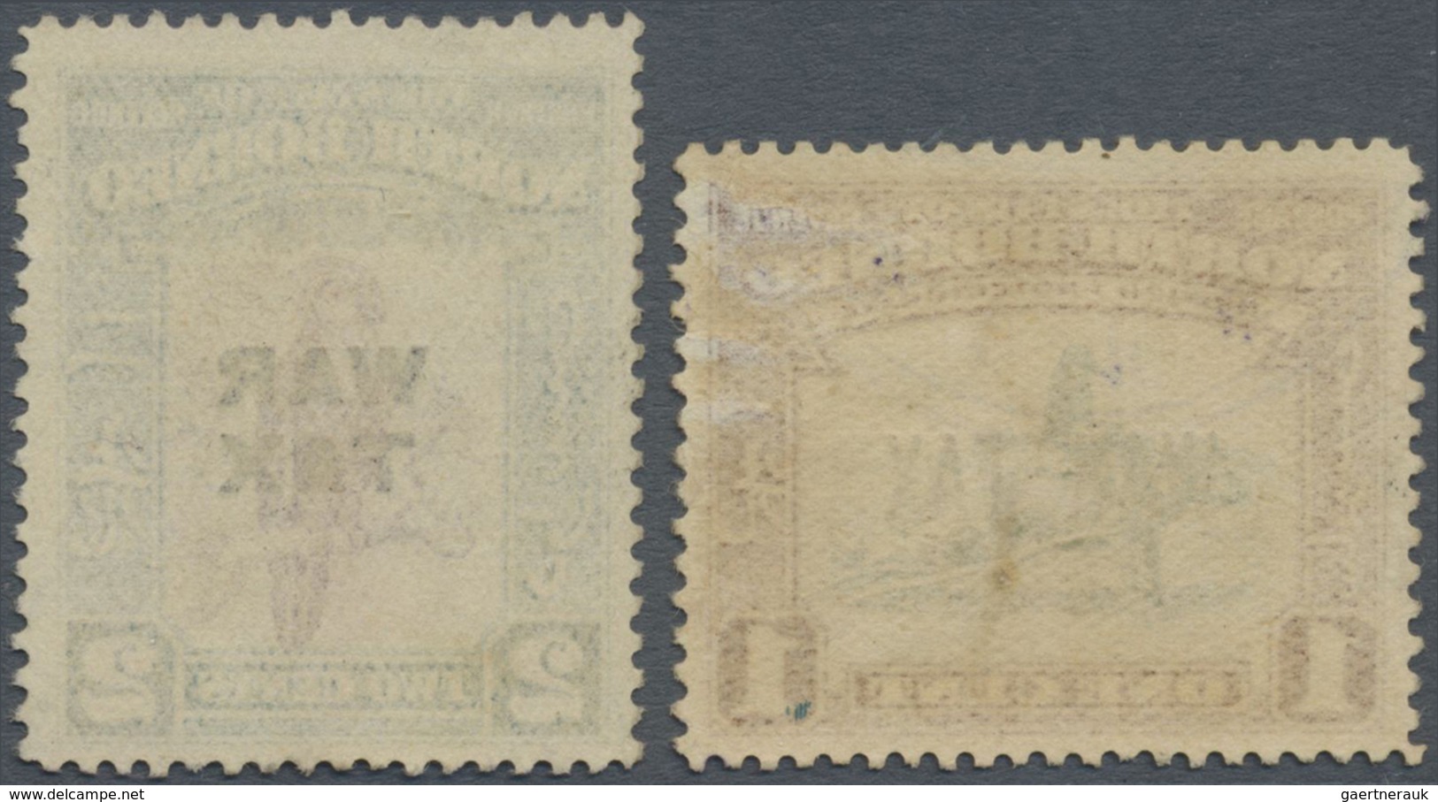 O Nordborneo: Japanese Occupation,  1942, "WAR TAX" Ovpt. On 1 C. And 2 C., Used (SG Cat. £975.-) - North Borneo (...-1963)