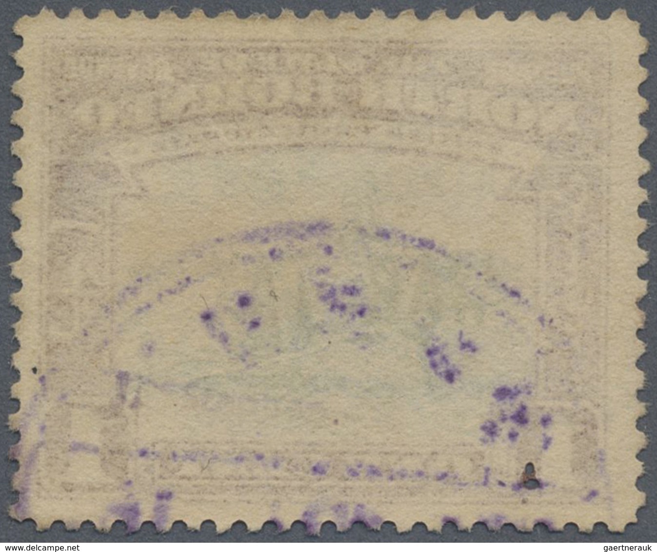 O Nordborneo: Japanese Occupation,  1942, "WAR TAX" Ovpt. On 1 C., Double Ovpt., Used Violet "Sandakan - North Borneo (...-1963)