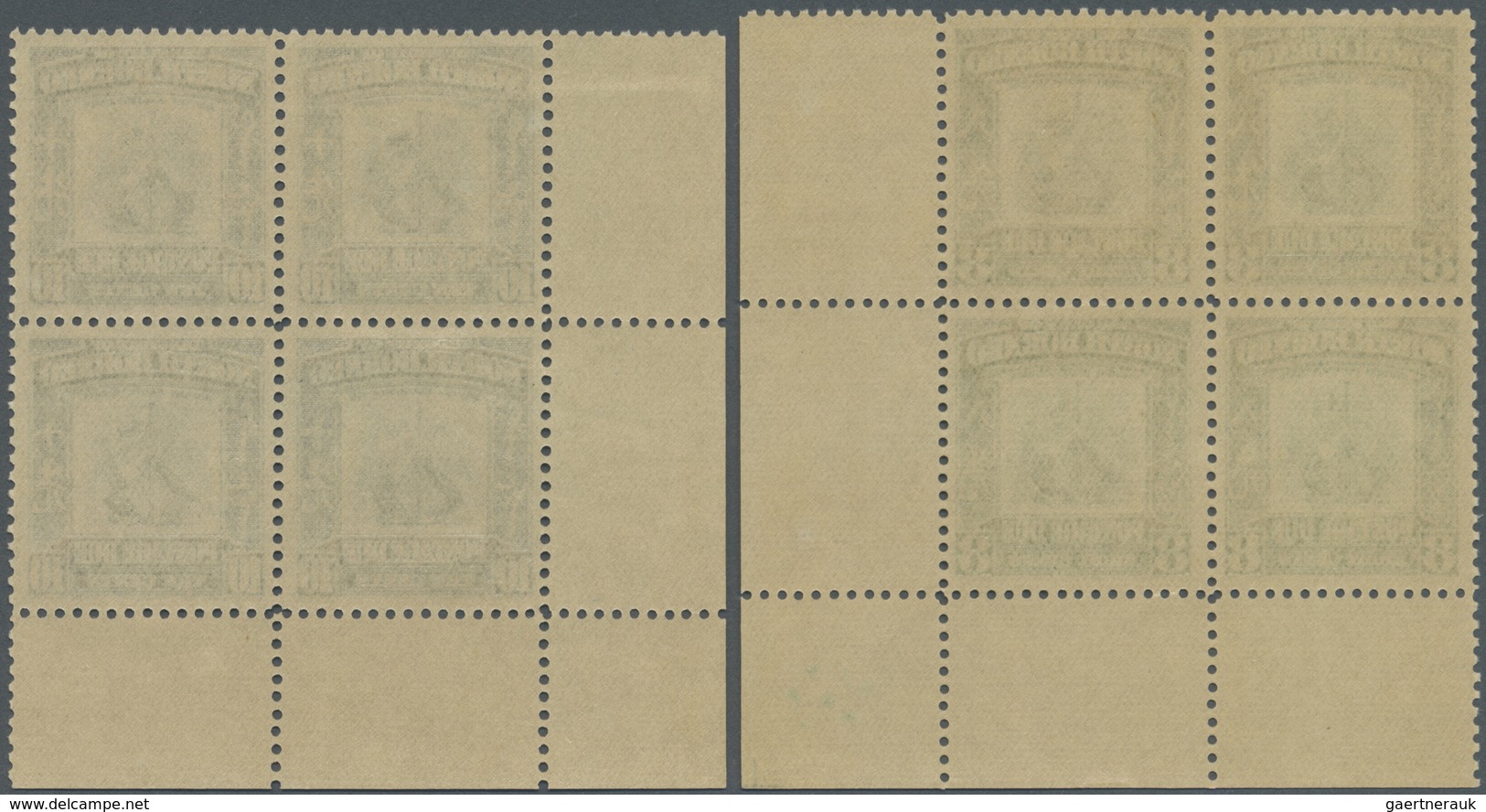 ** Nordborneo - Portomarken: 1939, Postage Dues 'Crest Of The Company' Complete Set Of Five In Blocks O - North Borneo (...-1963)