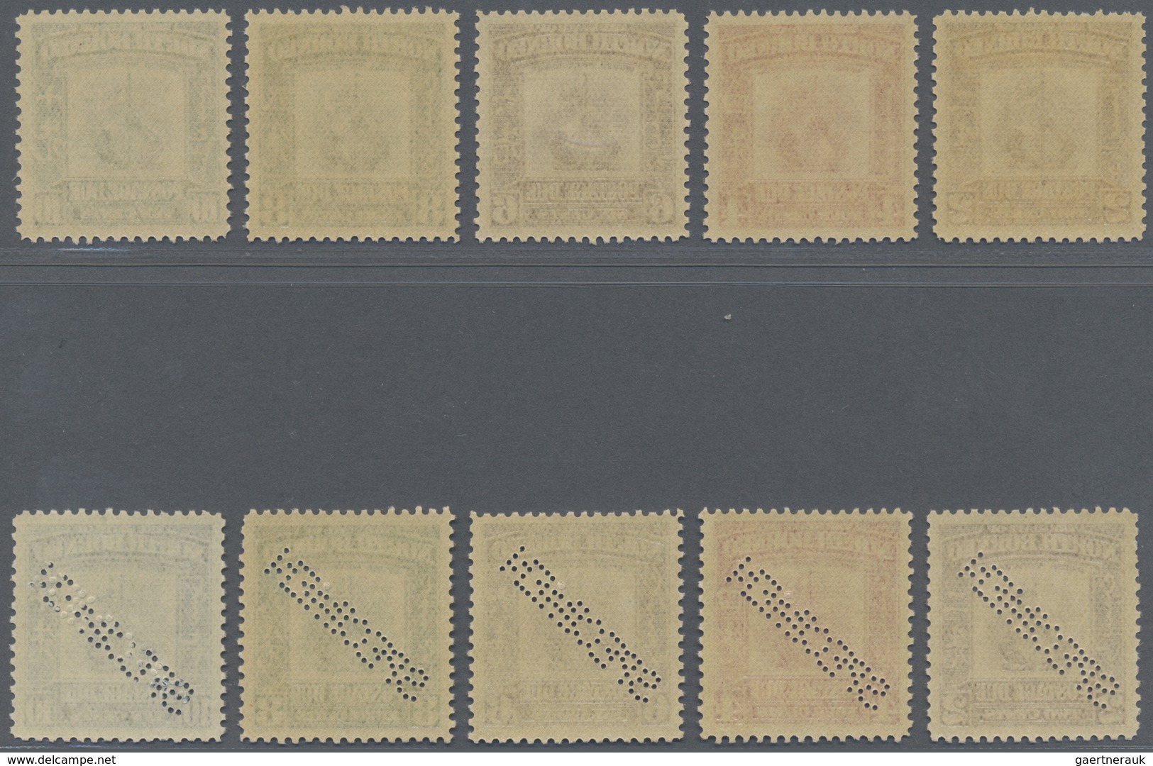 ** Nordborneo - Portomarken: 1939, Postage Dues 'Crest Of The Company' Complete Set Of Five And Another - North Borneo (...-1963)