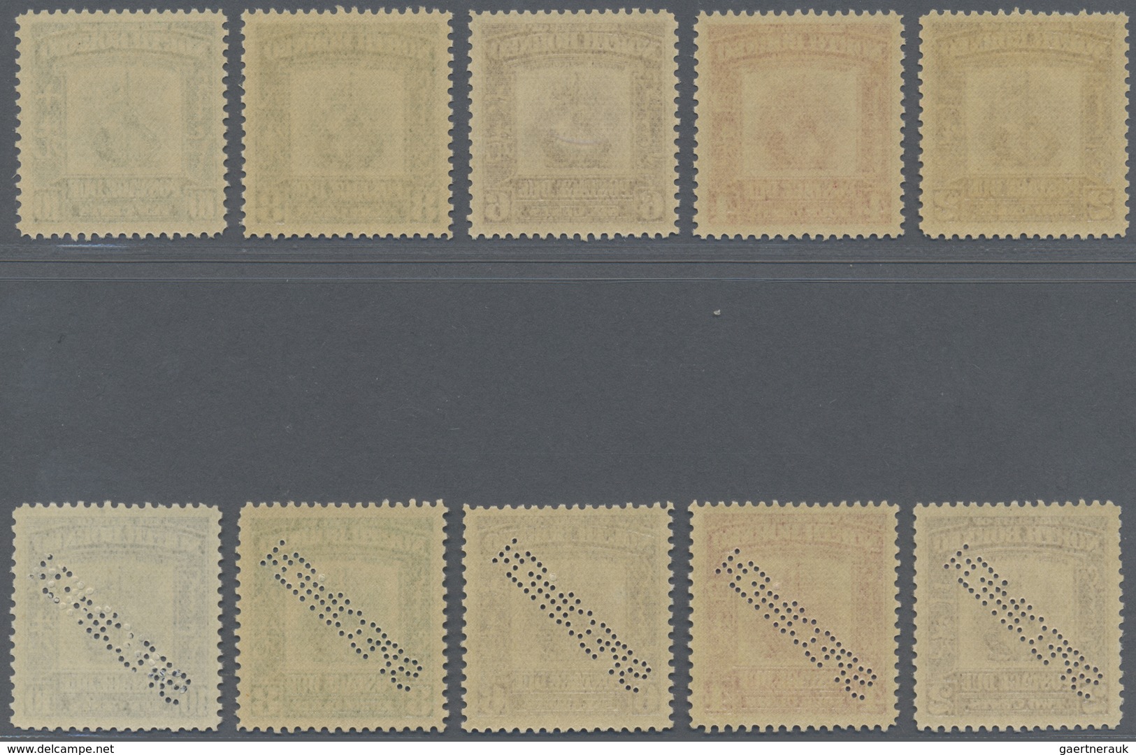 ** Nordborneo - Portomarken: 1939, Postage Dues 'Crest Of The Company' Complete Set Of Five And Another - Noord Borneo (...-1963)