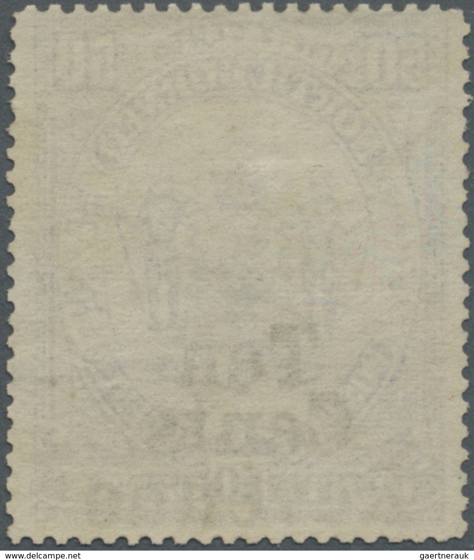 O Nordborneo - Stempelmarken: 1886, Coat Of Arms Definitive 50c. Violet With Opt. 'Ten Cents Revenue' - North Borneo (...-1963)