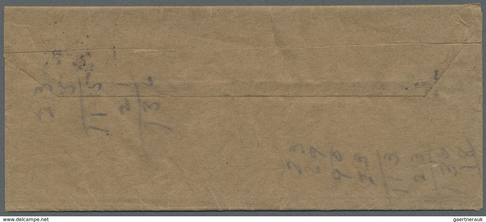 Br Singapur: 1913 (ca.), Straits KGV 2 C. Tied Special Printed Matter Marking "SG 16 JA H" To Wrapper O - Singapore (...-1959)