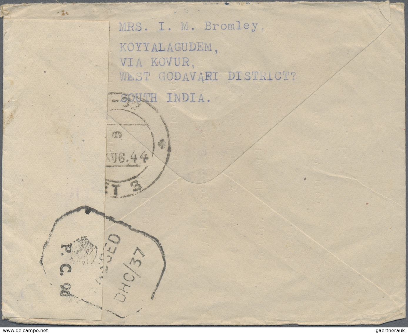 Br Singapur: 1944. Stampless Envelope Headed ‘Prisoners Of War Post, Service Des Prisonniers De Guerre’ - Singapore (...-1959)