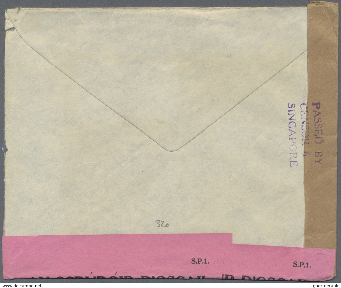 Br Malaiische Staaten - Straits Settlements: 1940, Airmail Cover Bearing 5,10 And 40 C. KGVI Addressed - Straits Settlements