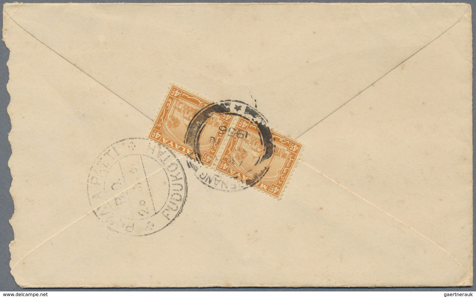 Br Malaiischer Staatenbund: 1936/1950, Three Letters All Stamped With Different "TRAIN LETTER" Marks. - Federated Malay States