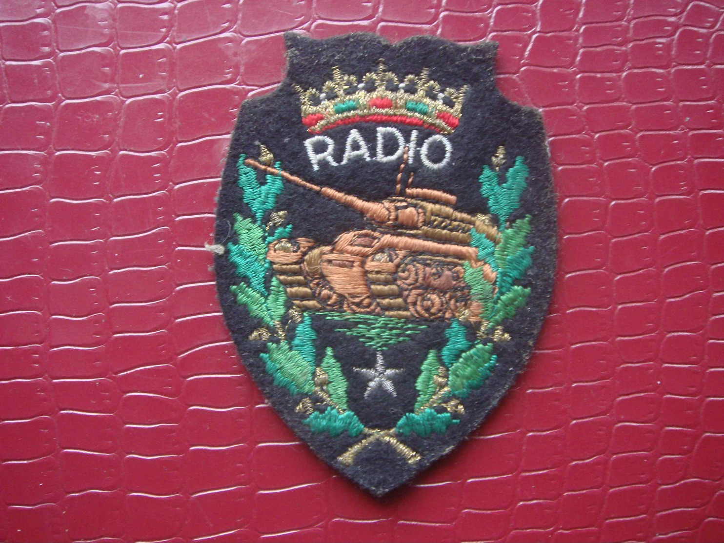 Tissu . ABC . Char De Combat . RADIO - Patches