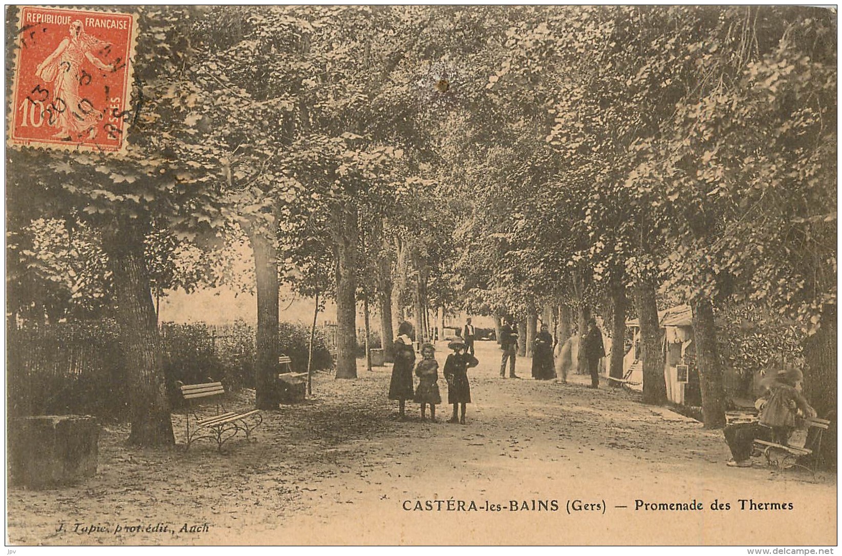 CASTERA Les BAINS - Promenade Des Thermes - Castera