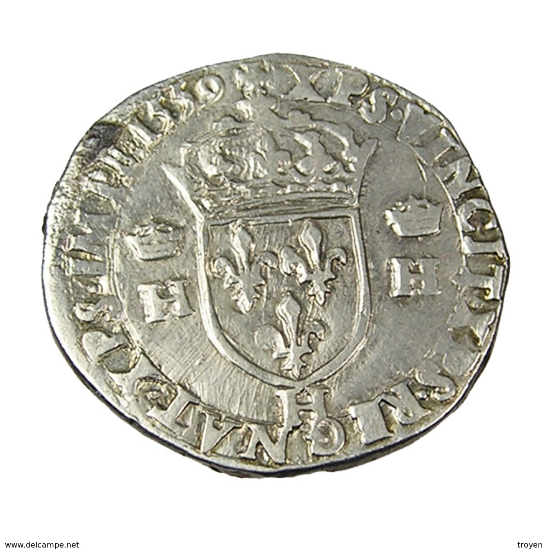 Teston - Henri II -  France - 1559 - H La Rochelle - 1er Type - 9,22 Gr.  - TB+  - Argent - - 1547-1559 Henry II