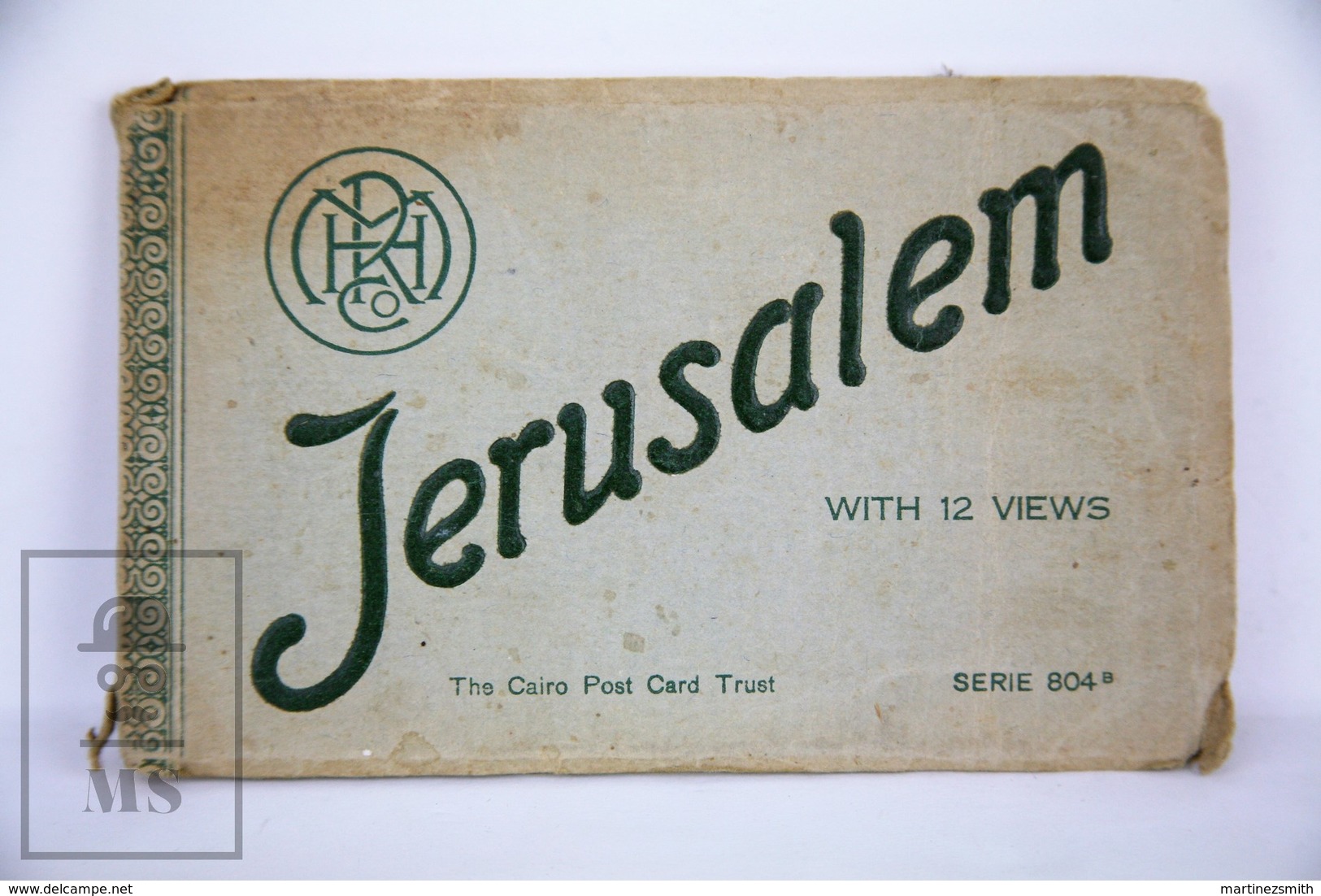 Old Jerusalem Postcard Folder - 9 Different Views - Jerusalem, Jaffa, Hebron - Oak Of Mamvre - Israel