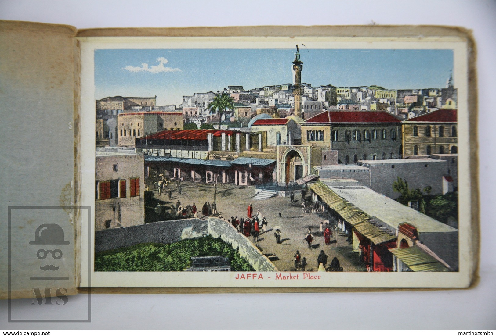Old Jerusalem Postcard Folder - 9 Different Views - Jerusalem, Jaffa, Hebron - Oak Of Mamvre - Israël
